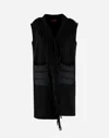 Herno Wool And Cashmere Sleeve Coat In Black