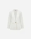 Herno Resort Blazer In Check Linen
