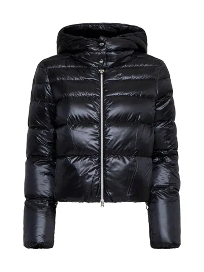 Herno Resort Bomber Cropped In Black