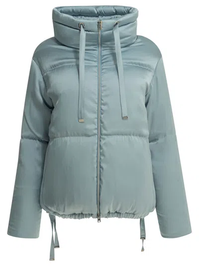 Herno "resort" Bomber Jacket In Blue