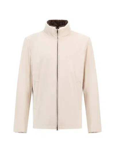 Herno Resort Bomber Jacket In Neutral