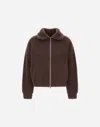 Herno Resort Cardigan In Infinity In Brown