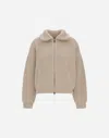Herno Resort Cardigan In Infinity In Neutral