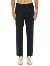 Herno Straight Leg Cargo Trousers And Pockets In Black