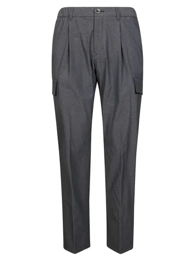 Herno Resort Cargo Trousers In Nylon Comfort In Gray