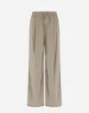 Herno Resort Trousers In Light Nylon Stretch In Chantilly