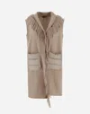 Herno Resort Waistcoat In Warmy & Nylon Ultralight In Beige