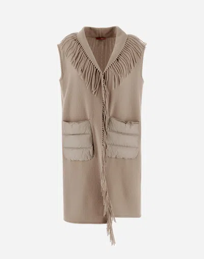 Herno Resort Waistcoat In Warmy & Nylon Ultralight In Chantilly