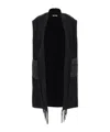 Herno Fringed Gilet In Black
