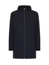 Herno Stretch Nylon Resort Jacket In Blue