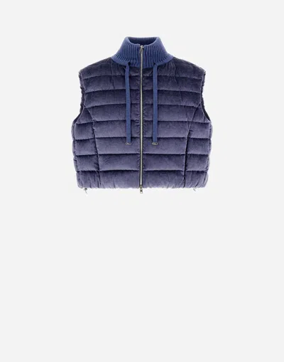 Herno ダスティベルベット Resort ベスト In Denim