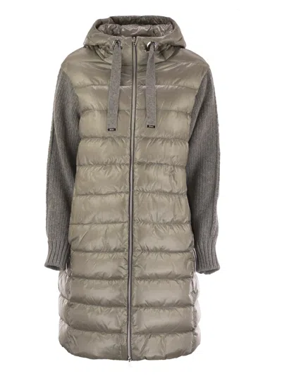 HERNO RESORT DOWN JACKET IN ULTRALIGHT NYLON AND MESH