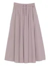 Herno Resort Drawstring Midi Skirt In Pink