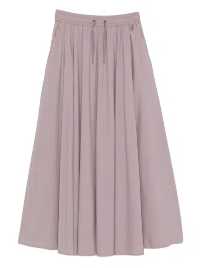 Herno Resort Drawstring Midi Skirt In Pink
