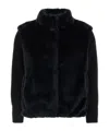 Herno 'resort' Faux Fur Jacket In Black