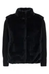 Herno 'resort' Faux Fur Jacket In Black