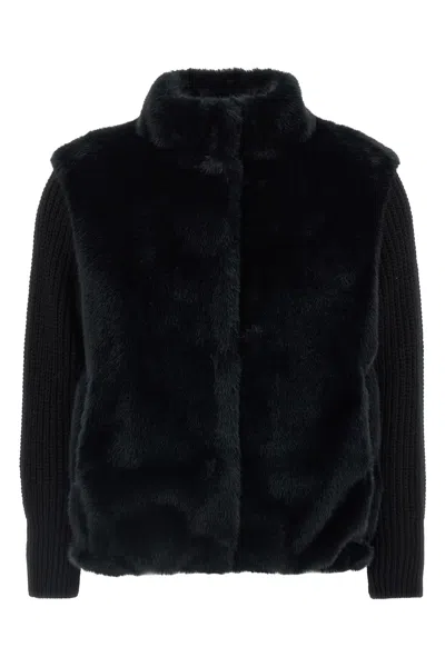 HERNO 'RESORT' FAUX FUR JACKET