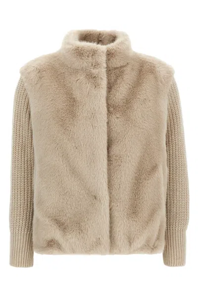 HERNO 'RESORT' FAUX FUR JACKET