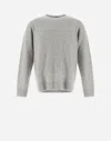 Herno Resort Sweater In Herringbone Plain Cashmere In Grey