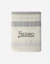 Herno Resort Beach Towel In Summer Accessories In Grey/cream