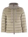 Herno Quilted Jacket In Chantilly Velvet