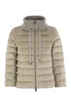 Herno Quilted Chenille Jacket In Beige