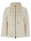 Herno Resort Hood In Dusty Velvet In Neutral