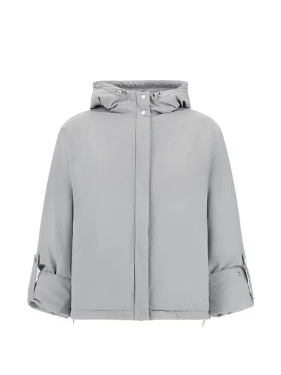 Herno Resort Hooded Parka In Gray