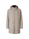 Herno Drawstring Padded Coat In Neutral