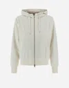 Herno カシミアシルク Resort ボンバージャケット In Ivory