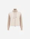 Herno Resort Jacket In Cashmere Silk In Neutral