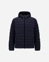 Herno Resort Jacket In Light Stretch Nylon In Blue