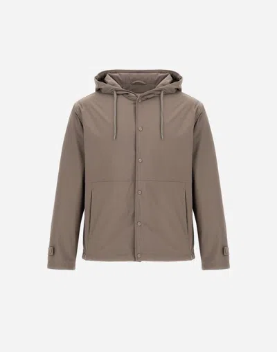 Herno Resort Jacket In Nylon Comfort Stretch In Brown