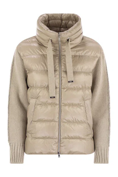 HERNO HERNO RESORT JACKET IN ULTRALIGHT NYLON AND MESH