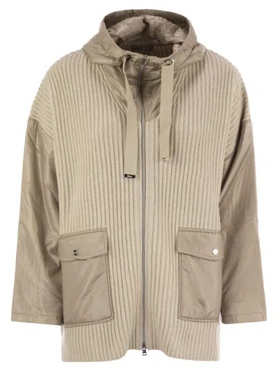 HERNO RESORT JACKET IN WOOL AND ULTRALIGHT NYLON