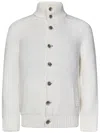 Herno White Wool Knitwear In White
