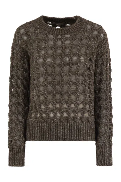Herno Resort Jumper In Alpaca And Wool In Green