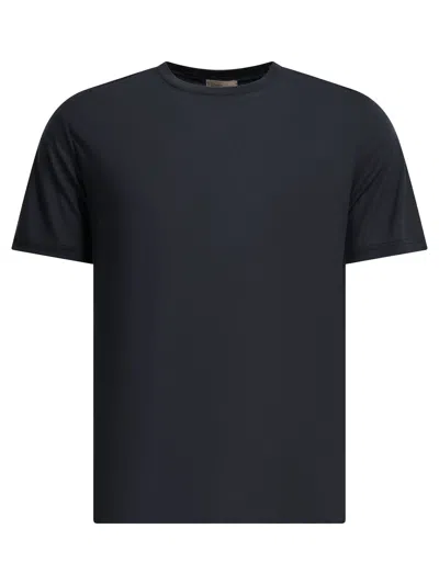 Herno "resort Lana" Crew Neck T Shirt In Blue