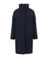 Herno Coat Insert Down Jacket In Black