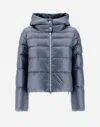 Herno Resort Bomber Jacket In Nylon Ultralight In Light Blue