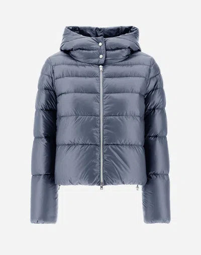 Herno Resort Bomber Jacket In Nylon Ultralight In Gray