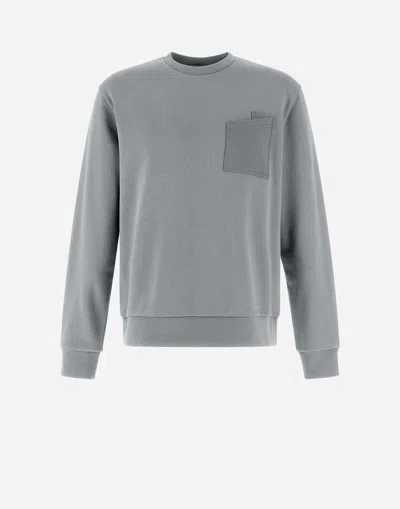 Herno コットンセーター Resort スウェットシャツ In Light Grey
