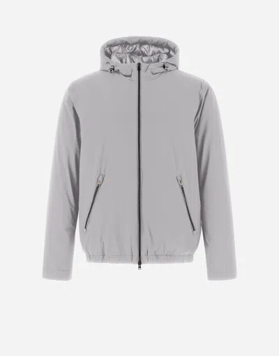 Herno Resort Bomber Jacket In Ponente In Gray