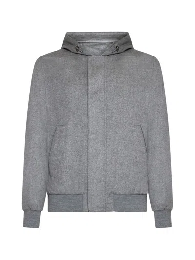 HERNO HERNO RESORT LONG SLEEVED HOODED JACKET