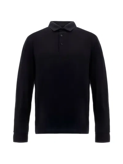 Herno Resort Long-sleeve Polo Shirt In Multi