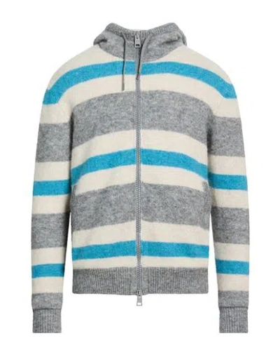 Herno Resort Man Cardigan Grey Size 40 Polyamide, Alpaca Wool, Elastane In Multi