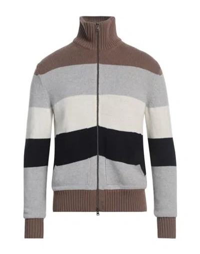 Herno Resort Man Cardigan Light Grey Size 38 Virgin Wool, Cashmere