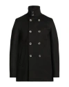 Herno Resort Man Coat Black Size 44 Wool, Cashmere In Black