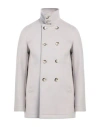 Herno Resort Man Coat Light Grey Size 46 Wool, Cashmere In Gray