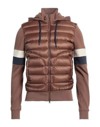 Herno Resort Man Jacket Camel Size 42 Cotton, Polyamide In Black